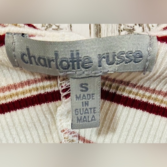 GUC Charlotte Russe Sz-S Body-Suite/Top- Cute Asymmetrical Twisted V-Neck Front - Picture 11 of 16